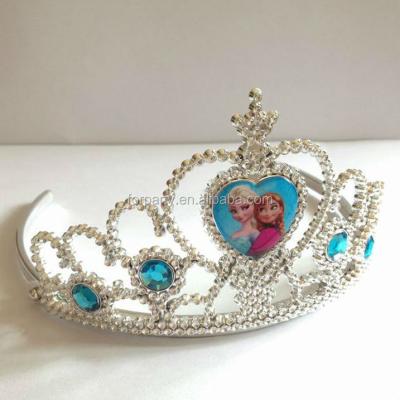 China Various styles are available hot selling HBN-1456EA frozen elsa and Anna tiara crown for sale