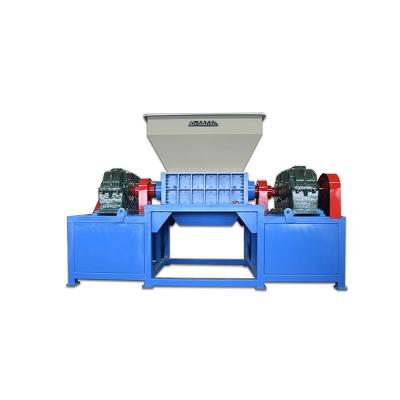 China Hotels Aluminum Scrap Double Shaft Plastic Shredding Equipment Small Industrial Rubber Plastic Shredder for sale