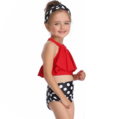 China European and American wholesale 2021 new breathable bikini children's swimwear girls swimwear spot manufacturers for sale