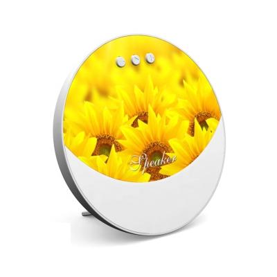 China Wireless Portable Blue Tooth Speaker Multimedia Table Lamp Smart Light Alarm Clock Led Touch Light Speaker For Home for sale