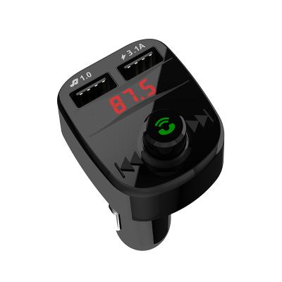 China 1626-6 Dual USB Car Kit Dual USB Charger BT Adapter Car MP3 Player QC 3.0 Wireless Charger 2 Ports FM Transmitter 3 Years for sale