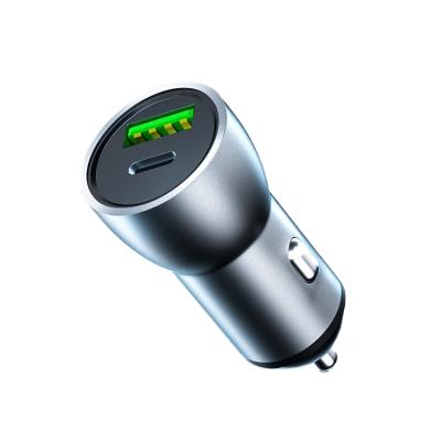 China Dual USB Charger 2204 USB-c In-car Chargers Mobile Phone Tips QC 3.0 Car Charger 2 X USB ABS ABS Dual C Adapter China Wholesales gan for sale