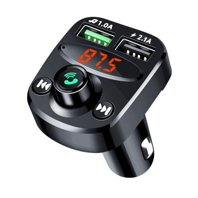 China Dual USB Mp3 USB Ports Car Kit Hands-Free Calling 2 Car Kit Hands-Free Calling 2 Car MP3 Charger Adapter Music Player FM Transmitter 1626-1 USB Charger for sale