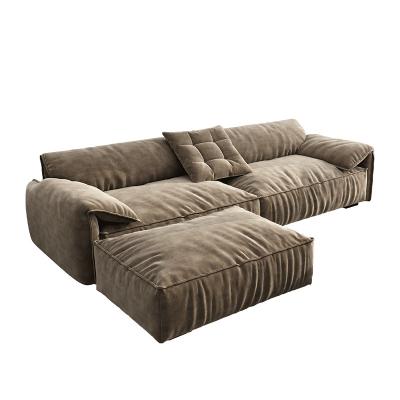 China Nordic Sofa Home Furniture Set Technology Fabric Corner Sofa Modern Living Room Sofa Removable Cover Style Fabric for sale