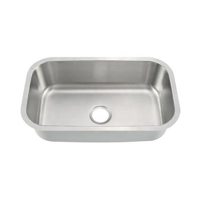 China Without Faucet 7646 Single Bowl Undermount Stainless Steel ADA Sink 304 Stainless Steel Sinks for sale