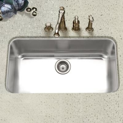 China Without Faucet 7646 30inch Kitchen Sink cUPC Single Bowl Under Mount Stainless Steel Kitchen Sink for sale