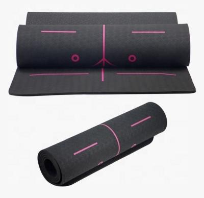 China Cheap Thick Non Slip Fitness Non Slip Printing Tape Eco Friendly Folded Mats for sale