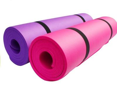 China Folded 1/2-Inch NBR Exercise Yoga Extra Thick High Density Eco-Friendly Mat for sale