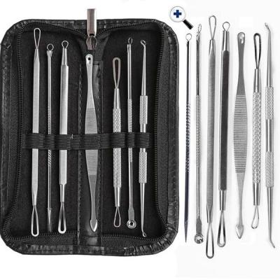 China Whitehead Popping Removal Kit, Edgebend Needle Blackhead Remover Best Pimple Comedone Extractor Tool Acne Pimple Removing With Metal Case for sale