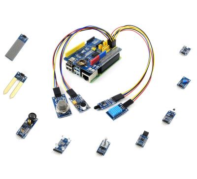 China Raspberry Pi 4 Model B Sensor Kit from Waveshare with Popular Humidity Sensor PI4B-4GB/8GB Sensor Kit 13 Infrared Reflective Sound Laser Rotation Flame Color Laser Sensor Kit for sale