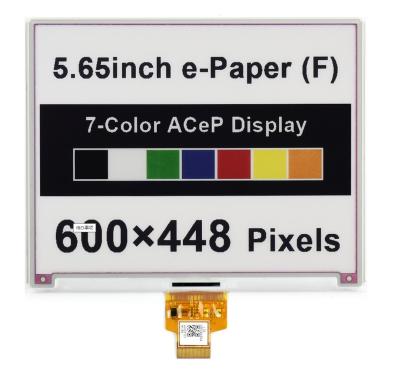 China Waveshare Wholesale 5.65inch ACeP 7-Color E-Ink E-Paper E-Ink Display 600*448 Raw Resolution Without PCB For Shelf Label 5.65 inch for sale