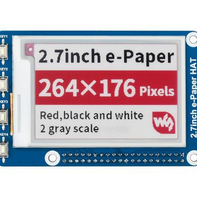 China Waveshare 2.7inch E-ink Display HAT Red Black White Three Color For Raspberry Pi Jetson STM32 Nano 2.7 inch for sale