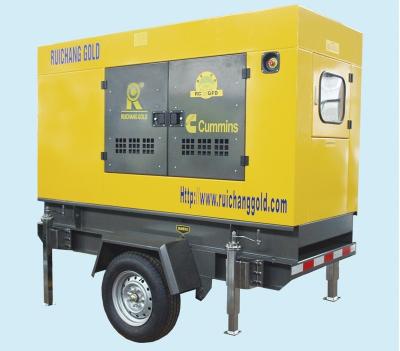 China trailer generator, diesel generators silence type, soundproof, trailer, 20kva-100kva R-DC20-100 for sale