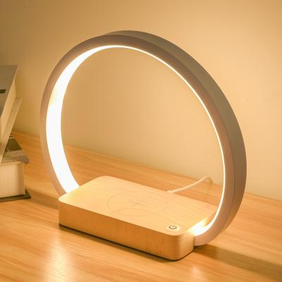 China Factory wholesale mobile wireless charging led desk lamp for led phone charging station wireless charging lamp with USB port for sale