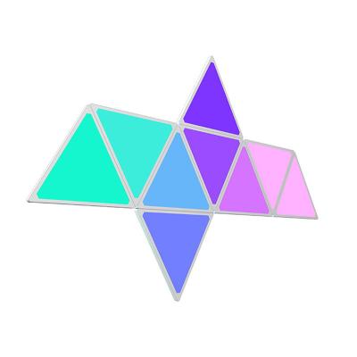 China Wifi Control 4pcs Triangle Wall Light Led with Remote Control Night Light Music RGB LED APP TUYA Magic Smart Panel Light for Party Home Hotel for sale