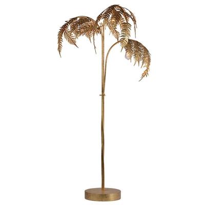 China Wholesale Modern Floor Light Metal Iron Palm Decorative Gold Floor Standing Decorative Luxury Lamp for Living Room Home for sale