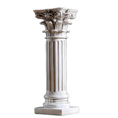 China Europe Ancient Greek Roman Pillar Resin Small Style Indoor Home Decorative Resin for sale