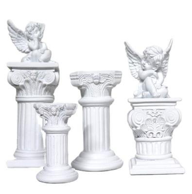 China Europe Small Mini Roman Resin Pillar Pedestal Base for sale