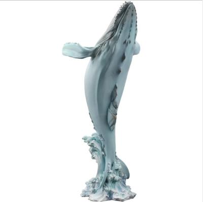 China Interior Art Decor Modern Art Sculpture Sea Animal Sculpture Whale Sculpture for sale