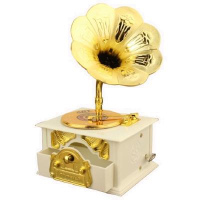 China Retro Children's Gifts Music Box Phonograph Music Box for sale