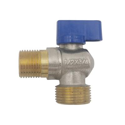 China General Mini Brass Water Tap Ball Valve Accessory 1/2'*3/4'' Angle Valve Cock for sale