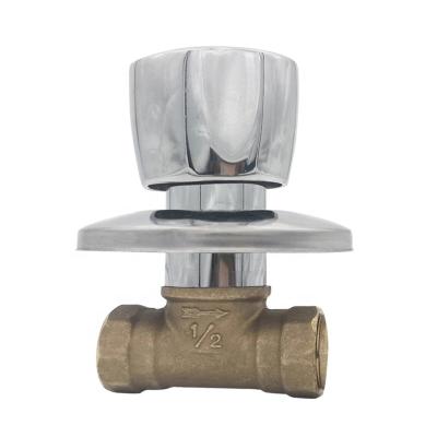 China General Brass Faucet 1/2'' Ball Valve Wall Concealed Stop Valve Water Control Waste Valve Factory Manufacture Shower Cock for sale