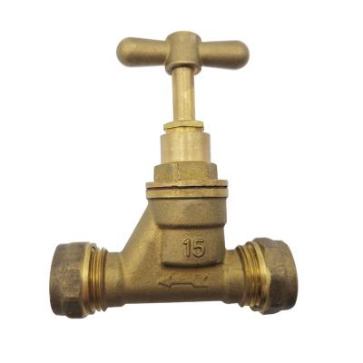 China General Socket Stop Valve 15mm Ball Valve Brass Cock for sale