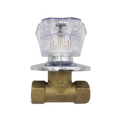 China General brass hidden shut-off valve cold&hot water mixer valve ball valve 1/2