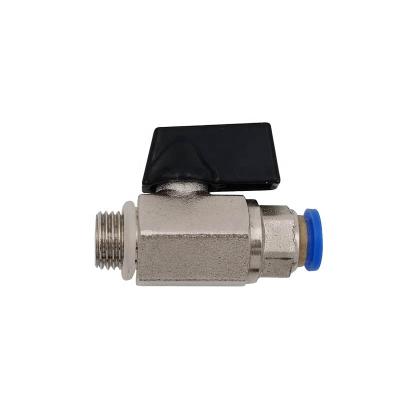 China General Brass Mini Quick Connect Ball Valve Air Line Check Stop Valve for sale