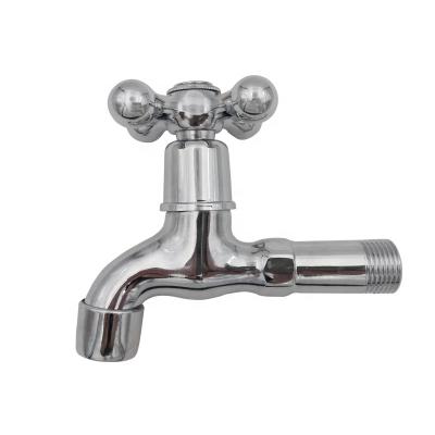 China Modern Zinc Polished Quick Open Faucet Chrome Finished Bibcock Faucet Handle 1/2