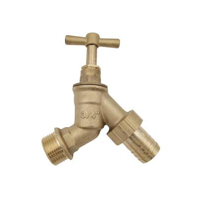 China Modern Brass Garden Hose Bibcock Outdoor Plumbing Water Faucet With Hose Union for sale