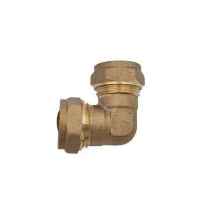 China Brass Compression Fittings To Plumb 15mm Elbow Fittings Pipe Connector 15MM for sale