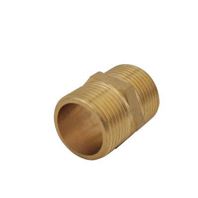 China Brass Hexagon Tubing Fitting Female Copper Nipple 1/2 Connector Equal Forged Equal for sale