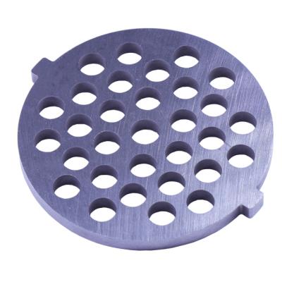 China household china factory supplier durable external slot 8# meat grinder 7mm cutting plate for sale