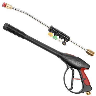 China Applications Seal cleaning power 4000Psi high pressure spray gun. M22 14mm Pressure Car Gasket Foam Gun+50CM Extension Pipe Replacement Wand Spear for sale