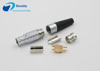 China Lemo Compatible FGG 0B 2pin Push Pull Circular Connectors For Teradek Power Supply for sale