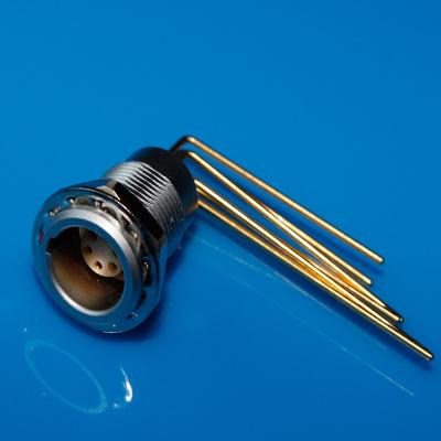 China Conector impreso de ángulo recto de la placa de circuito de Lemo Compatible1B 6pin para el montaje del panel trasero en venta