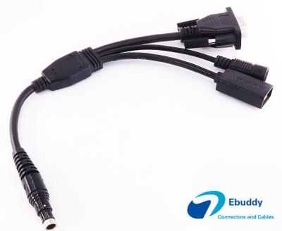 China Cable de encargo compatible terminal de fischer del cable de datos del PDA de GPS a DB9 USB en venta