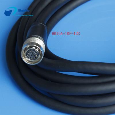 China Hirose 12 Pin-Fliegen-Kamera-Verbindungs-Kabel für CD-Kamera-Stromversorgung HR10A-10P-12S zu verkaufen