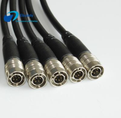 China Tipo masculino HR10A-7P-6P de la fuente de alimentación de la cámara CCD del cable de la cámara del Pin USB de Hirose 6 en venta