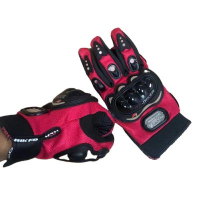 China 2022 Universal Good Price High Quality Hot Sale Blue Black Red Motorcycle Rider Gloves for sale