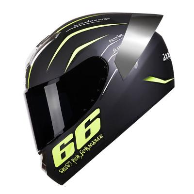 China PP/Plastic LVCOOL Motorcycle Offroad Motocross Protection Reinforcing With Big Tail Integrated Full-face Helmet for sale