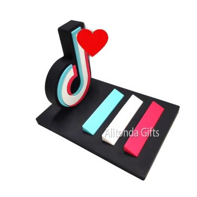 China Custom 3d digit stand adjustable desk table phone desk printing design logo company mobile phone stand for company promotional gift for sale