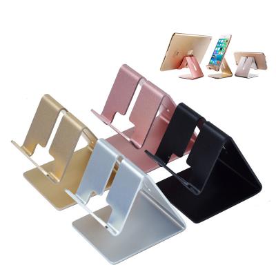 China For ipad and phone for desktop universal wholesale logo metal stand custom ipad cell phone mobile phone holder for sale