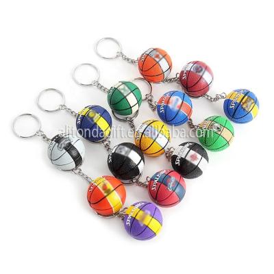 China Sports wholesale hot football basketball sports fans souvenir gifts 3d key chains promotional keychains custom for sale