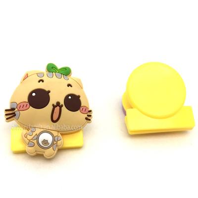 China Custom Cute Animal Design 3d Cartoon Clips Shape Personalized Plastic Magnet Folder Clips For School Office Promotional Gifts for sale