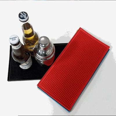 China Wholesale Creative Multi Running PVC Custom Soft Rubber Coast Mat Bar Waist Drain Pad Creative Non-Slip Mat Viable For Bar KTV Promotional Gifts for sale