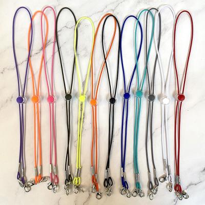 China Wholesale Flexible Flexible Colorful Lanyard Elastic Buckle With Adjustable Buckles Neck Supports For Adults Kids for sale