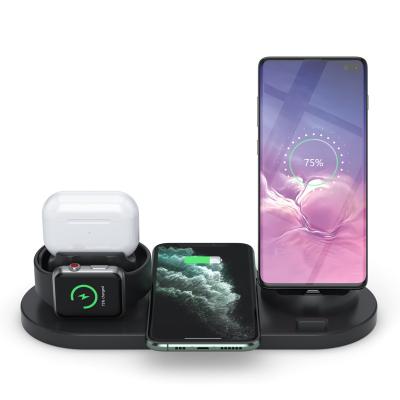 China With Hot Multi Function Support Charging 3 In 1 Wireless Charger Stand Watch Phone Earphone Charger Station For Type-C Micro USB Port Charging for sale