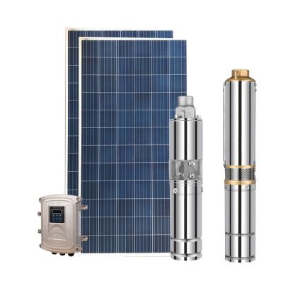 China Automotive Industry HOPS 4SD AC/DC Centrifugal Submersible Pump Solar Powered Deep Well Water Pumps With Valve for sale